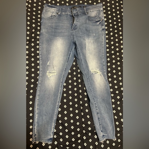 Chic Denim- distressed high rise designed for fit made for addiction-size 14 - Picture 1 of 11
